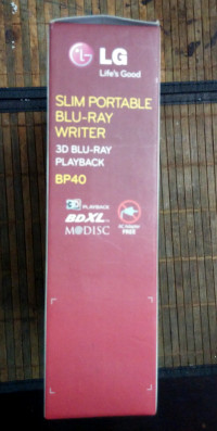 LG  BP40 Slim Portable Blue Ray Writer