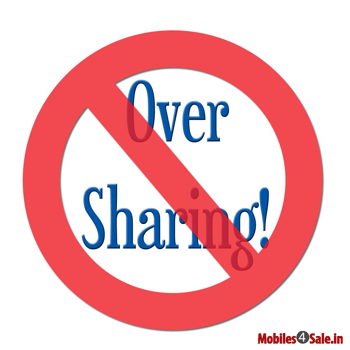 No Over Sharing