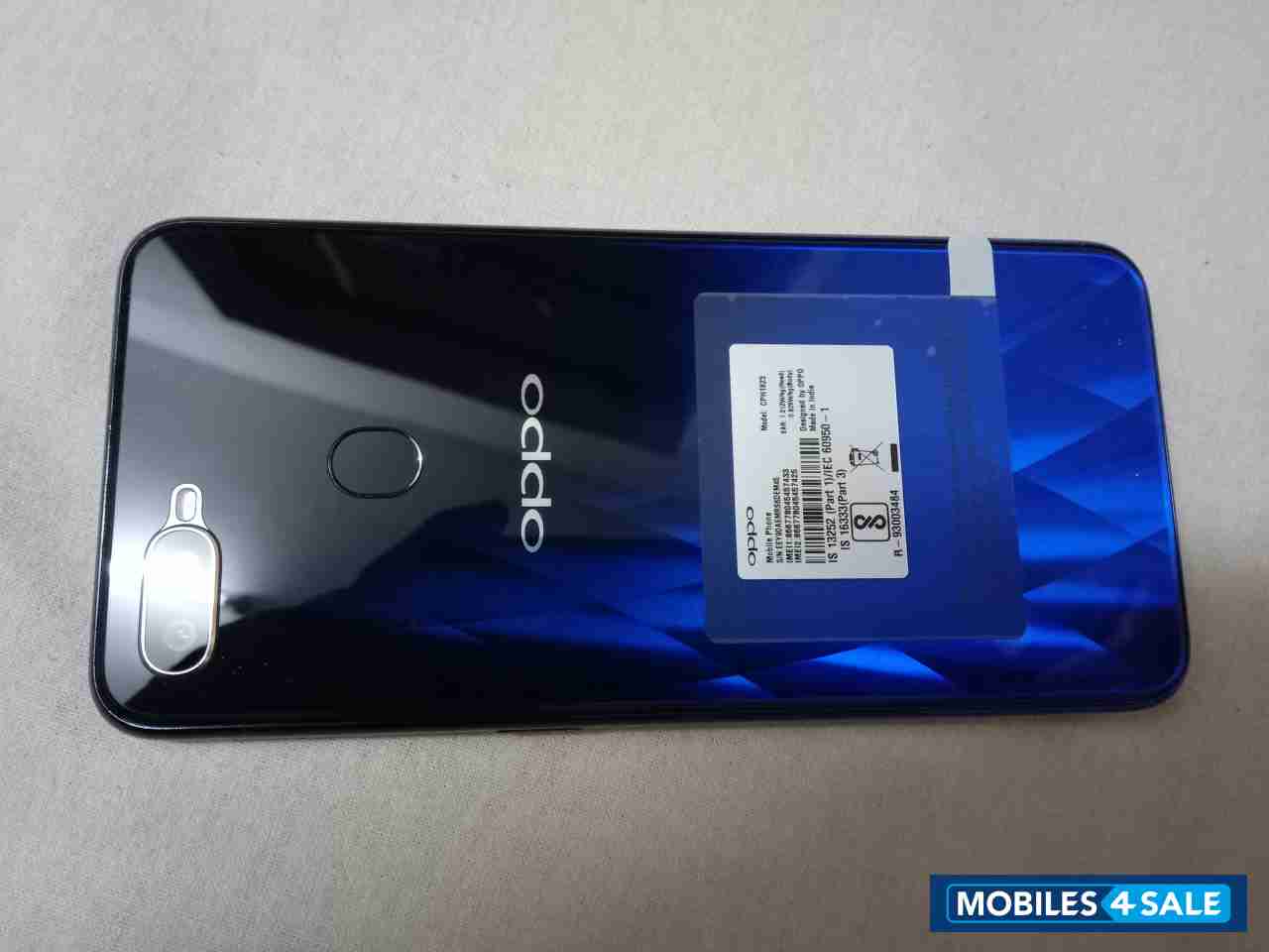 Blue Oppo F-series F9 pro