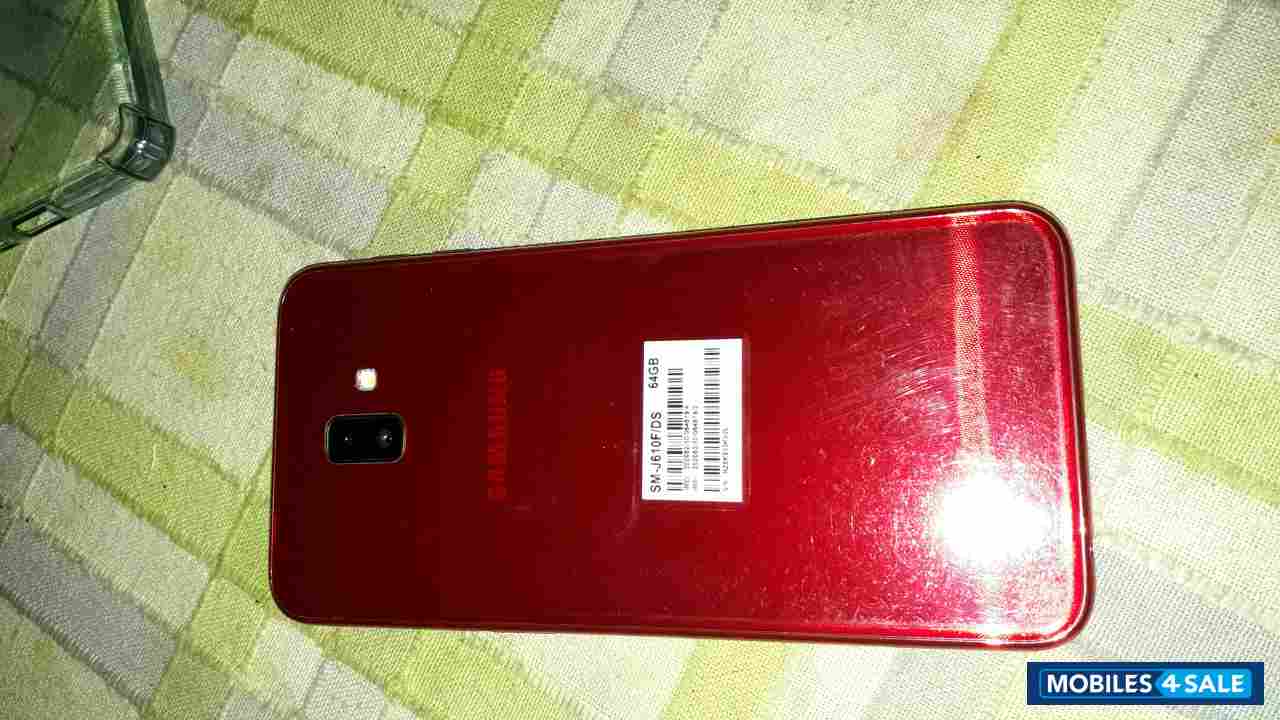 Red Samsung J-series Galaxy j6plus