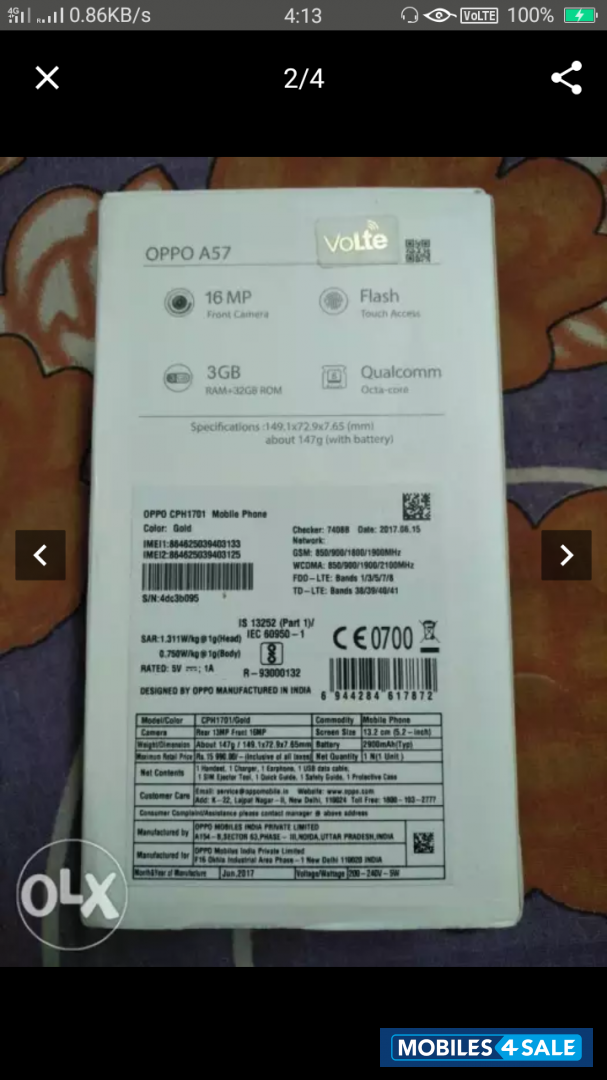 Oppo  A57