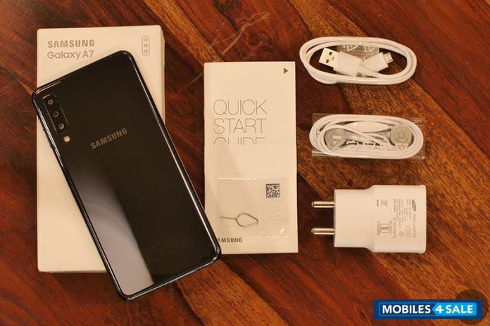 Blue Samsung  galaxy A7