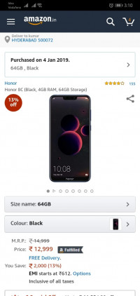 Huawei  Honor 8c