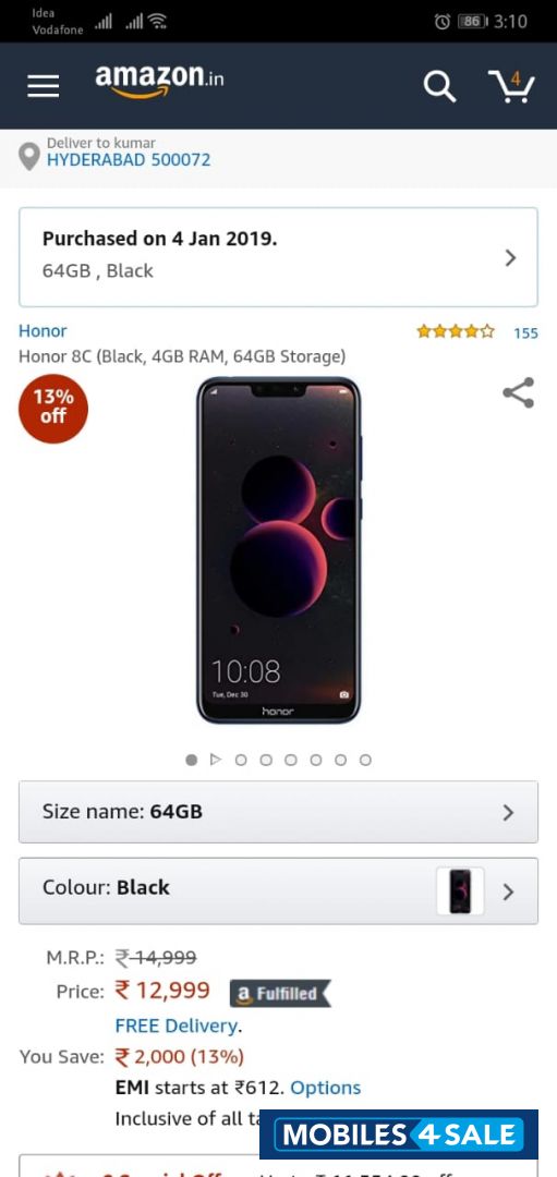 Huawei  Honor 8c