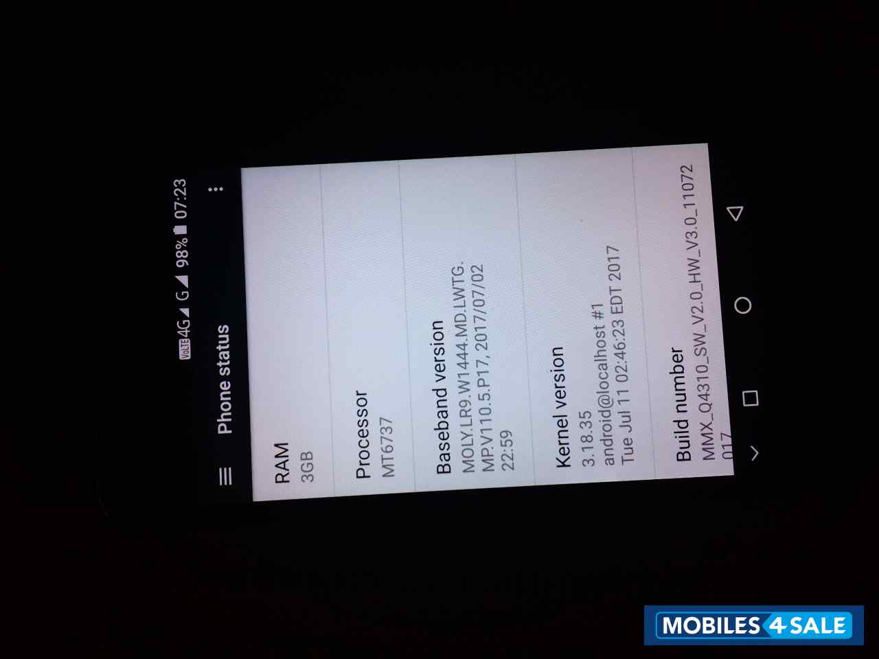 Black Micromax  Q4310