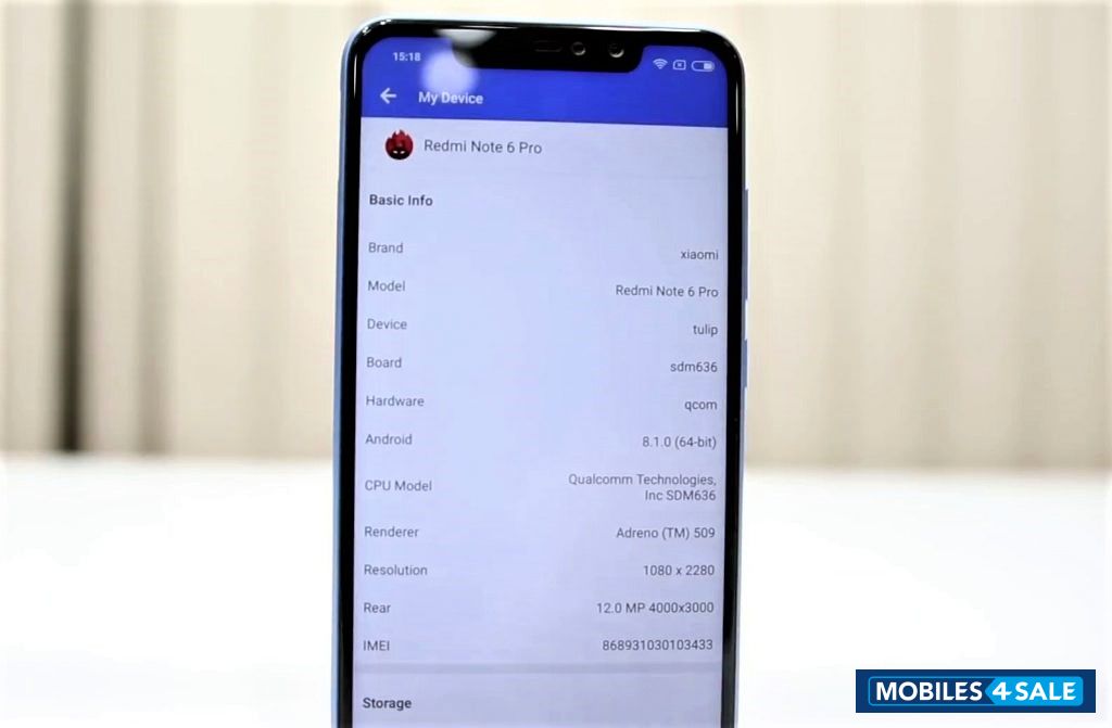 Xiaomi Note 6 pro, 4-64