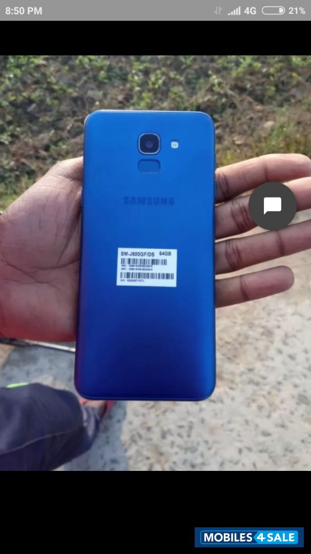 Blue Samsung  Galaxy on 6