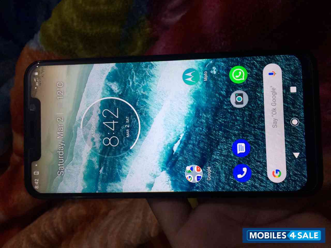 Black Motorola  Moto one power