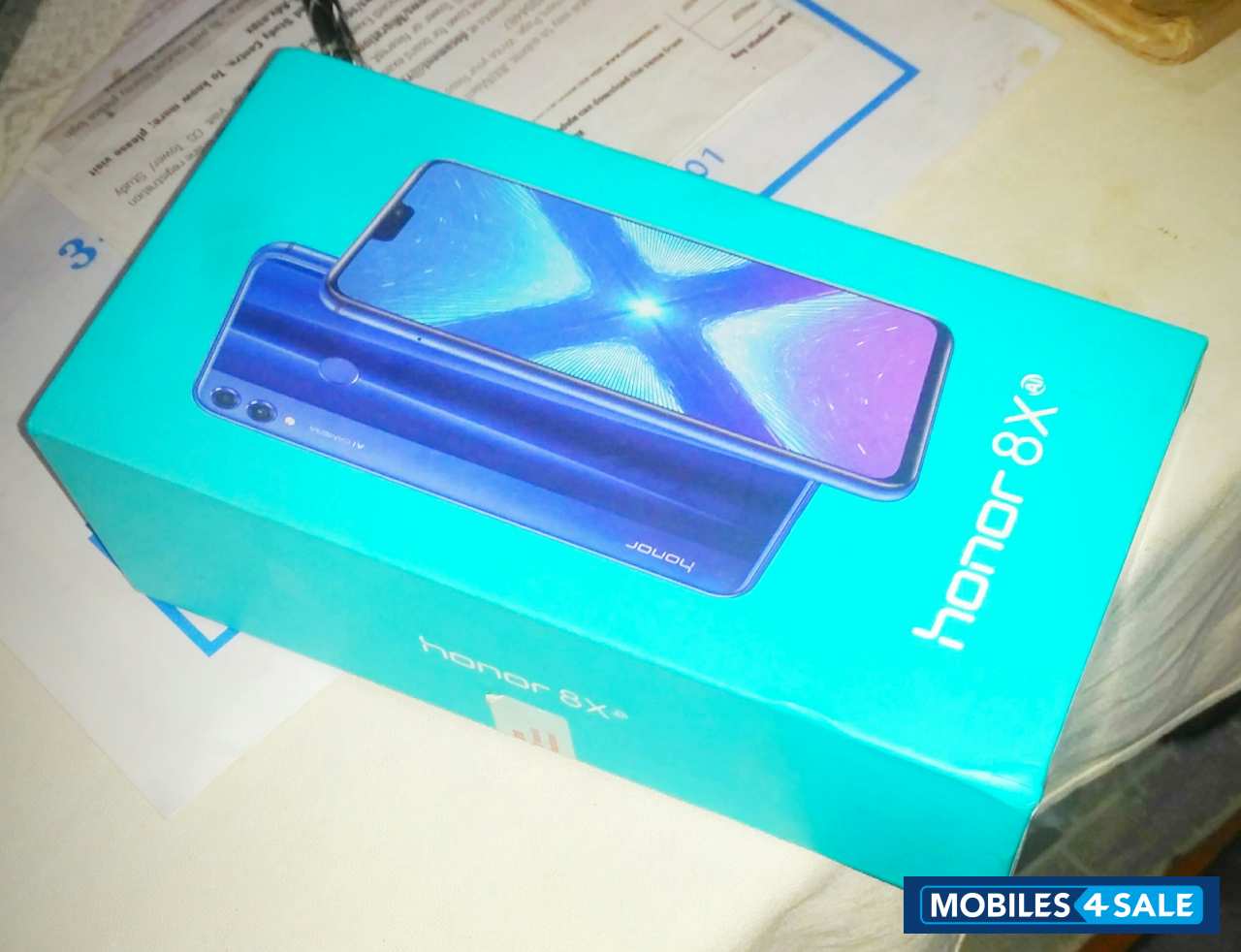 Blue Huawei Honor 8