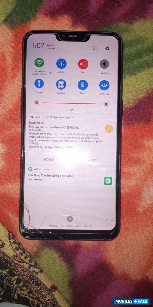 Mirror Black Realme  C1