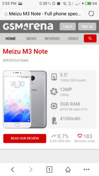 Gray Meizu L681H/Meizu m3 note