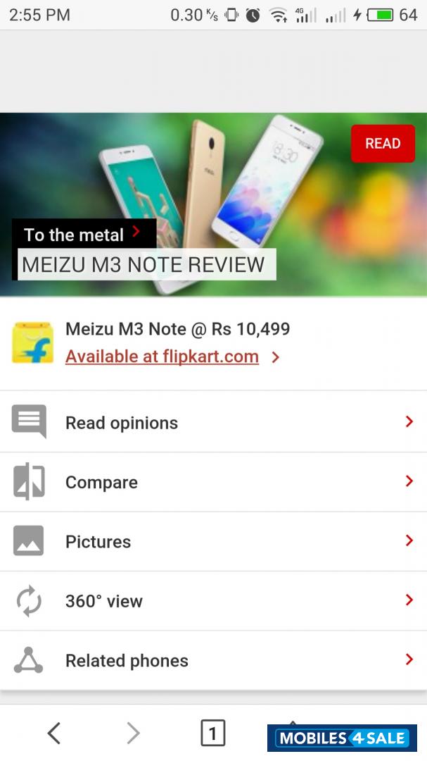 Gray Meizu L681H/Meizu m3 note