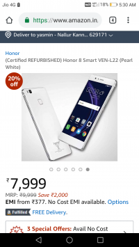 Huawei  Honor8smart
