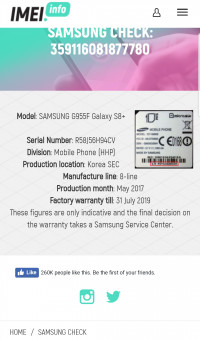 Samsung  Samsung Galaxy S8 plus