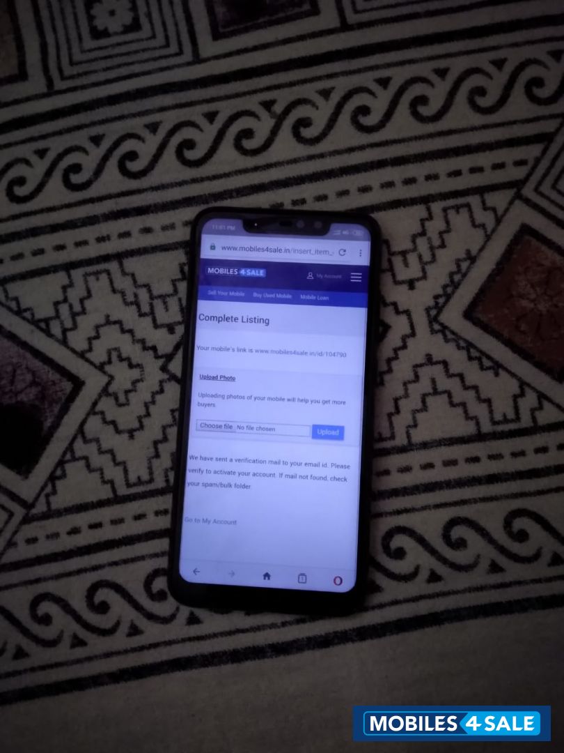 Black Xiaomi Redmi Note6 pro