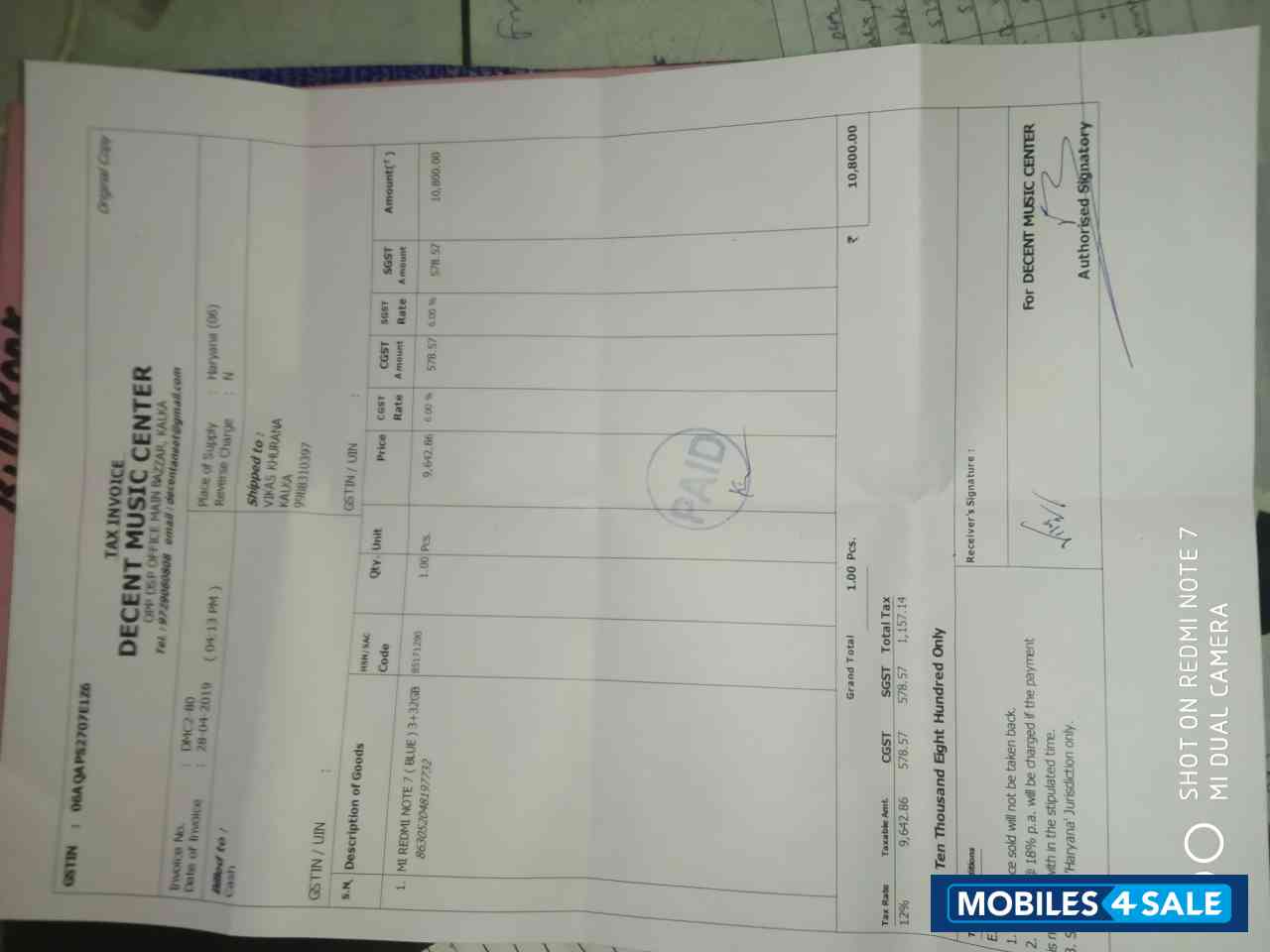 Blue Redmi Note 7 Blue Redmi Note 7