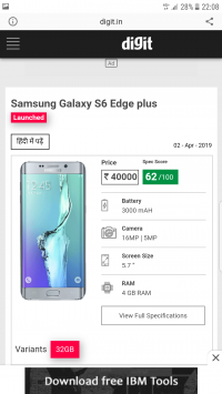 Samsung  Galaxy s6 edge plus