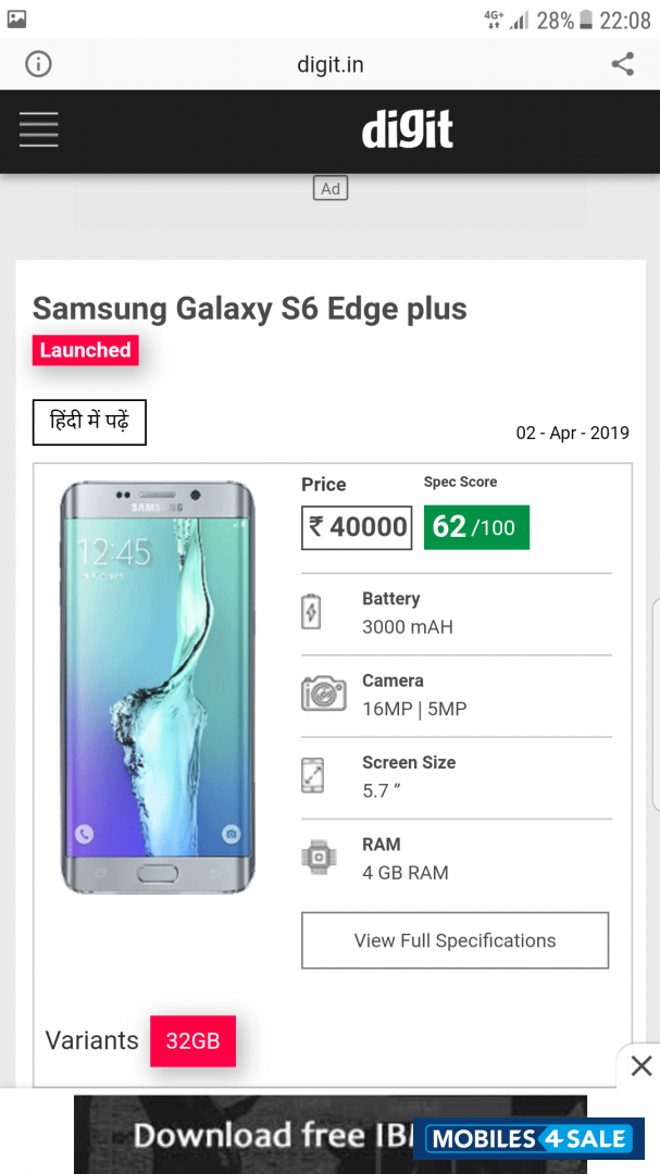 Samsung  Galaxy s6 edge plus