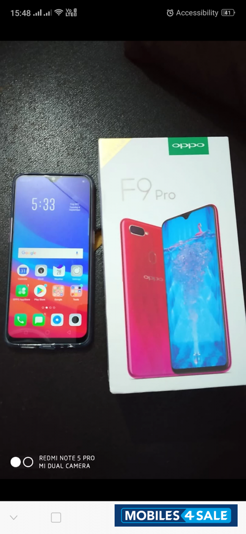 Blue Oppo F-series F9 pro