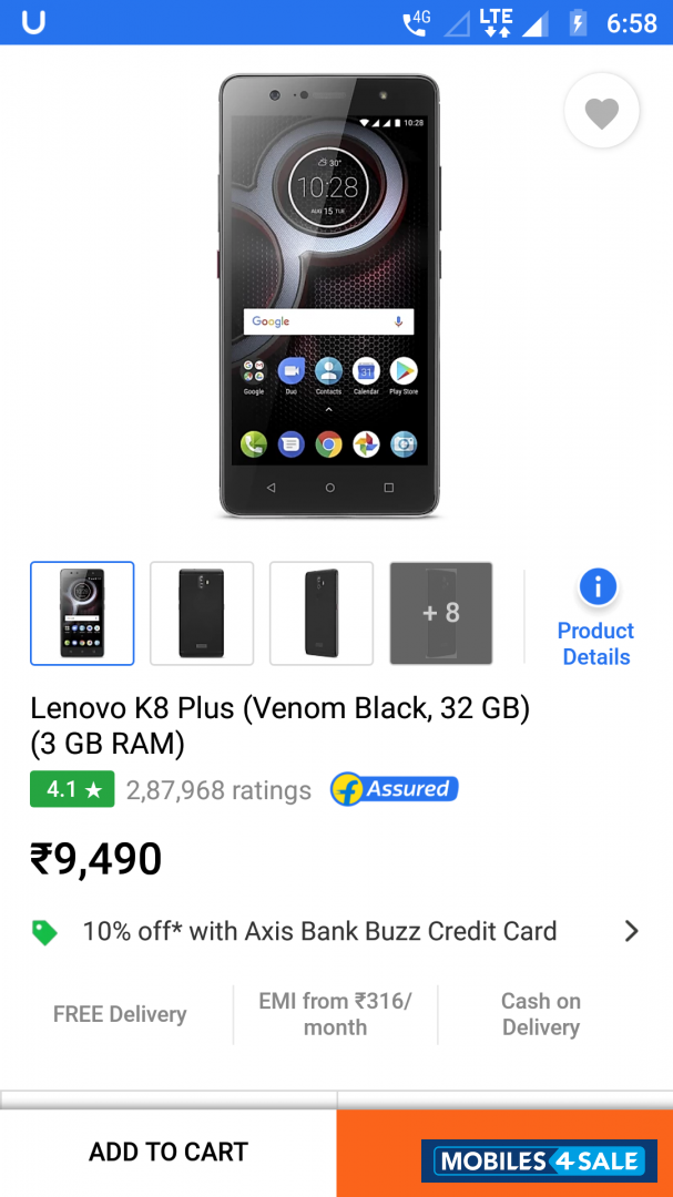 Lenovo  K8 pluse