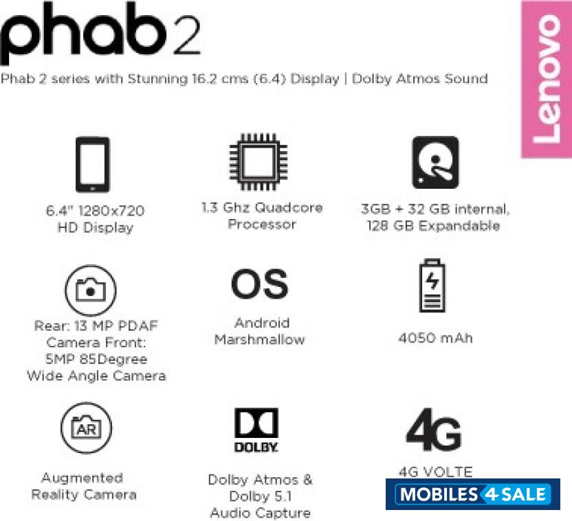 Lenovo  Lenovo Phab 2 (Champagne Gold, 32 GB)  (3 GB RAM)