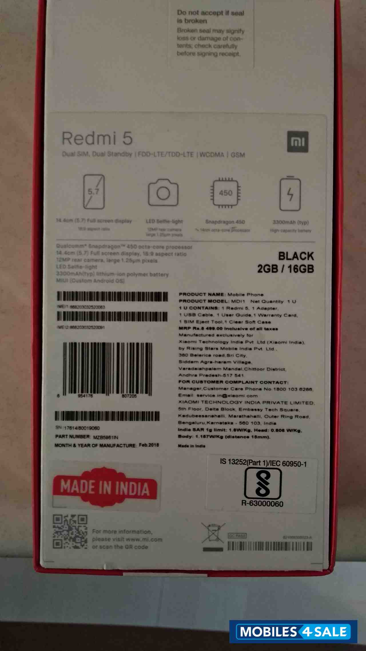 Redmi  Redmi 5