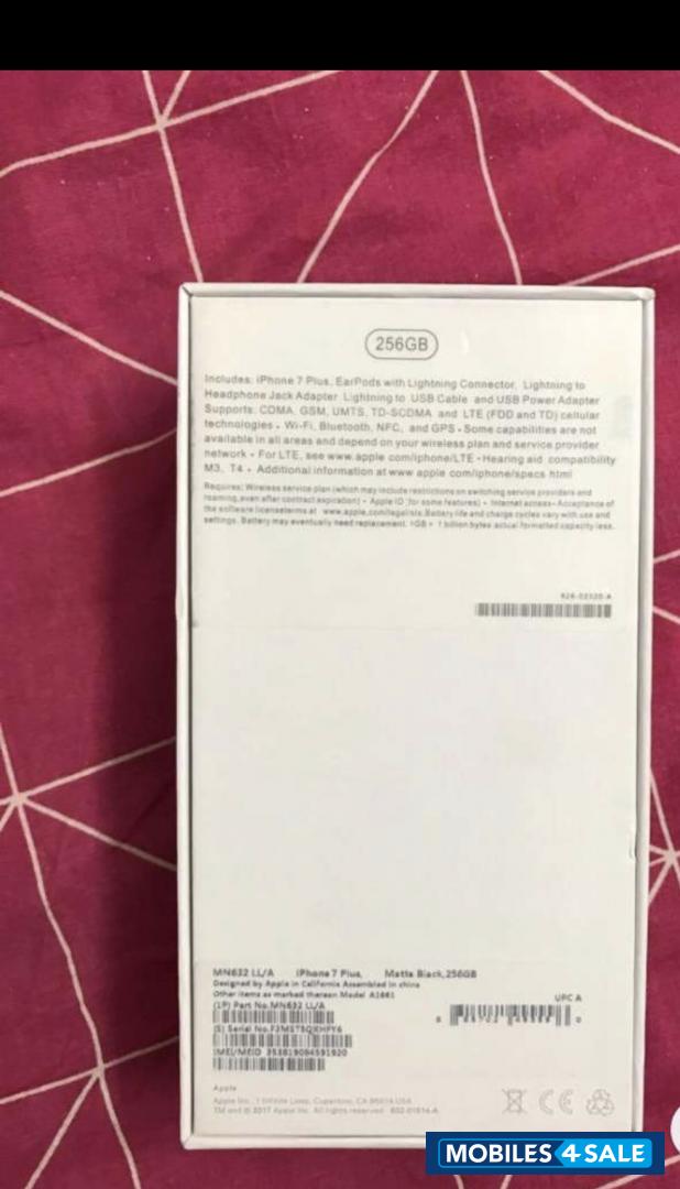 Jet Black Apple  iphone 7 plus 256gb jet black