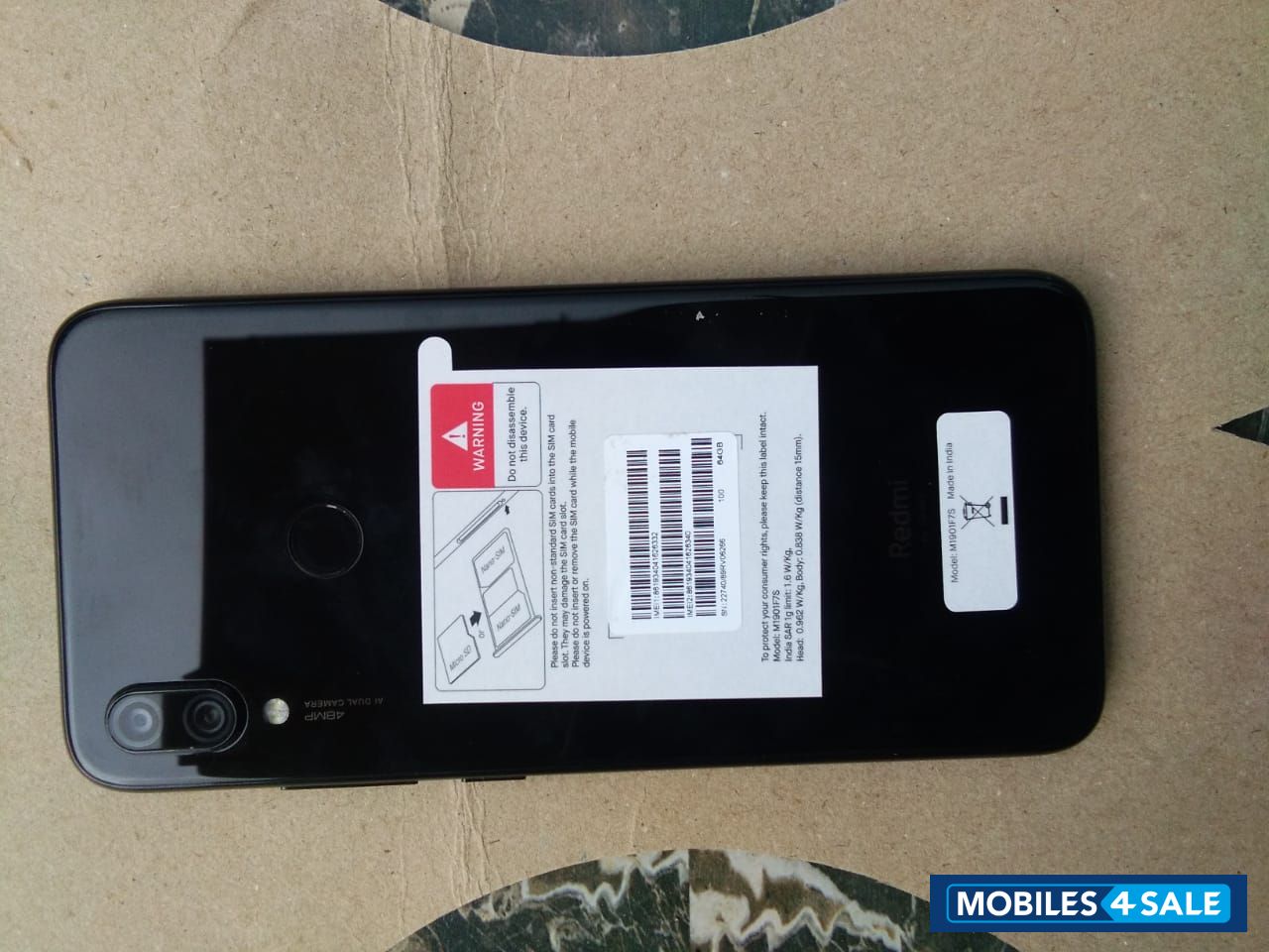 Black Xiaomi  Redmi note 7 pro