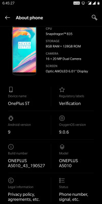 OnePlus  oneplus 5t