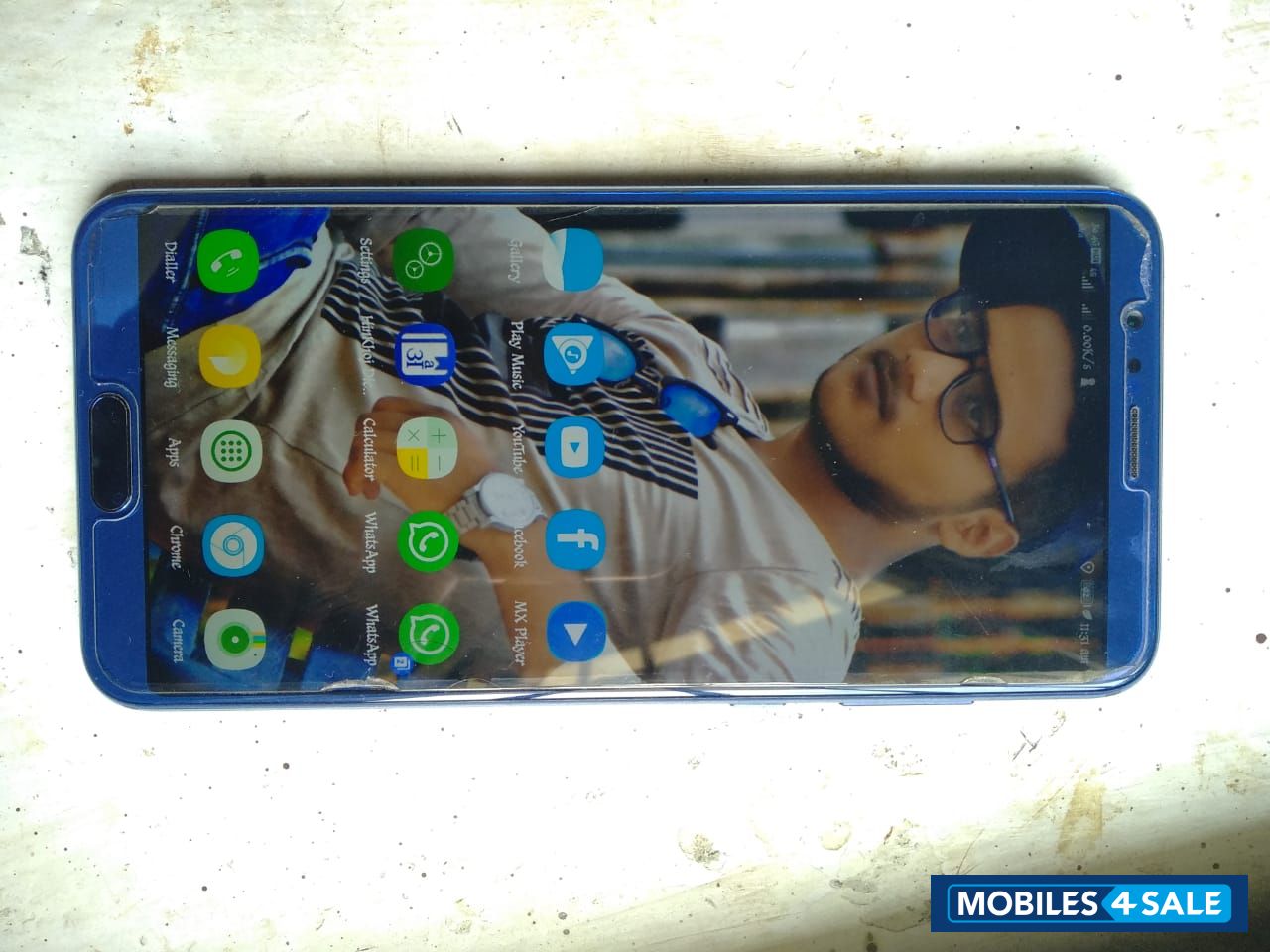Blue Huawei Honor Honor view 10