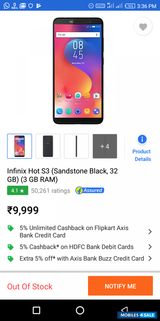 Infinix  Hot s3
