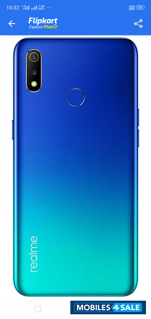 Gradient Blue Black Realme  Realme 3
