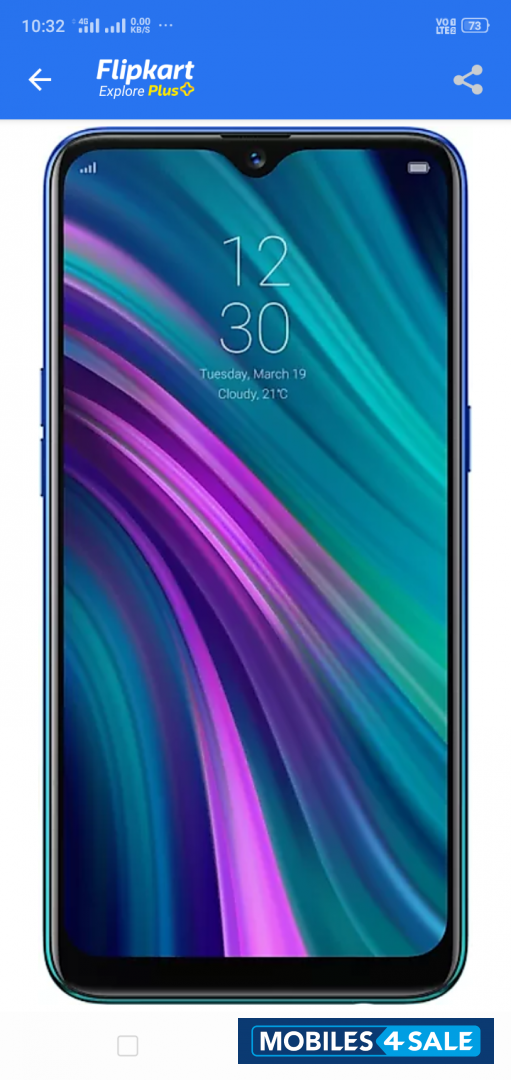 Gradient Blue Black Realme  Realme 3