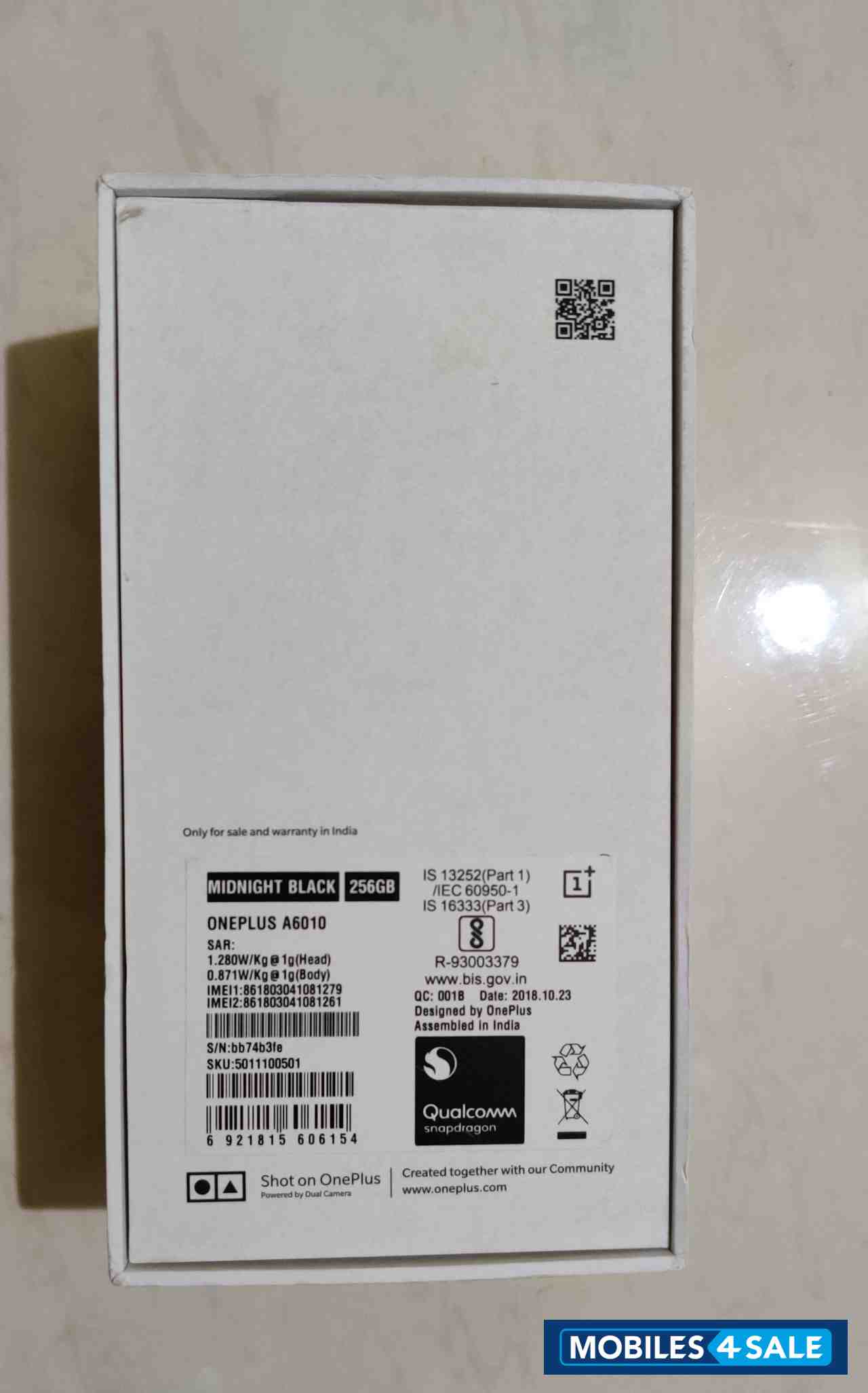 Midnight Black OnePlus  6T