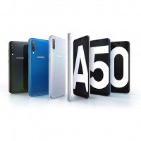 Blue Samsung  A50