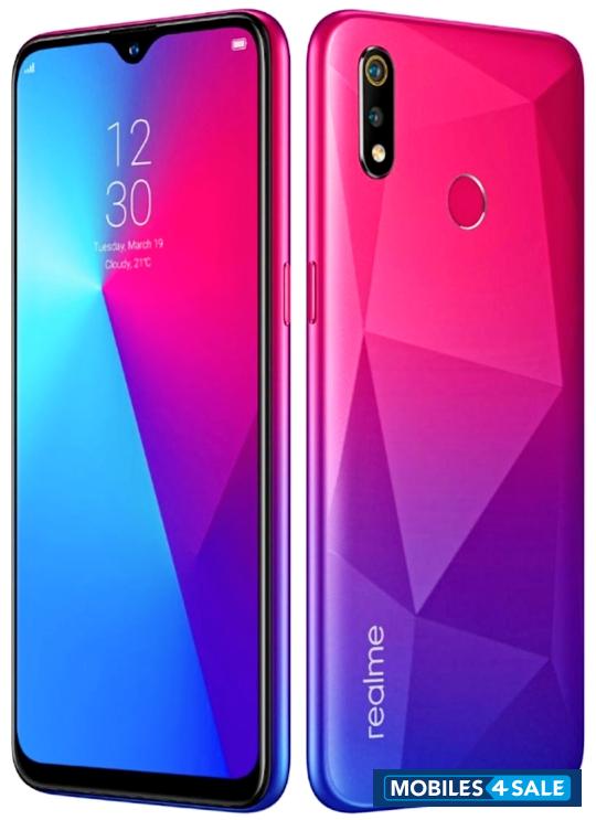 Red And Blue Realme  Realme 3i