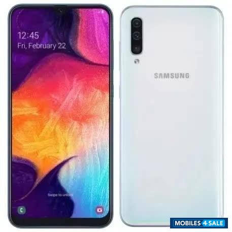White Samsung  Galaxy A50