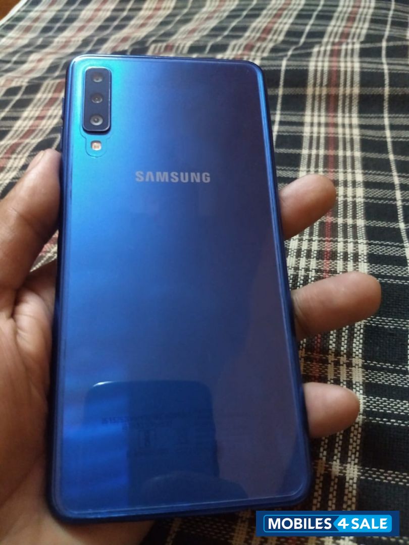 Blue Samsung Galaxy A7