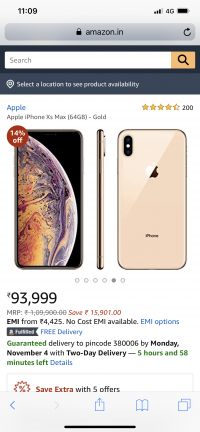 Gold Apple  Xs max