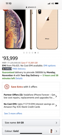 Gold Apple  Xs max