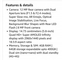 Samsung  Galaxy s9 plus