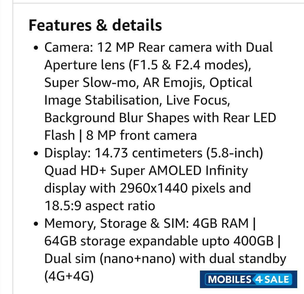 Samsung  Galaxy s9 plus