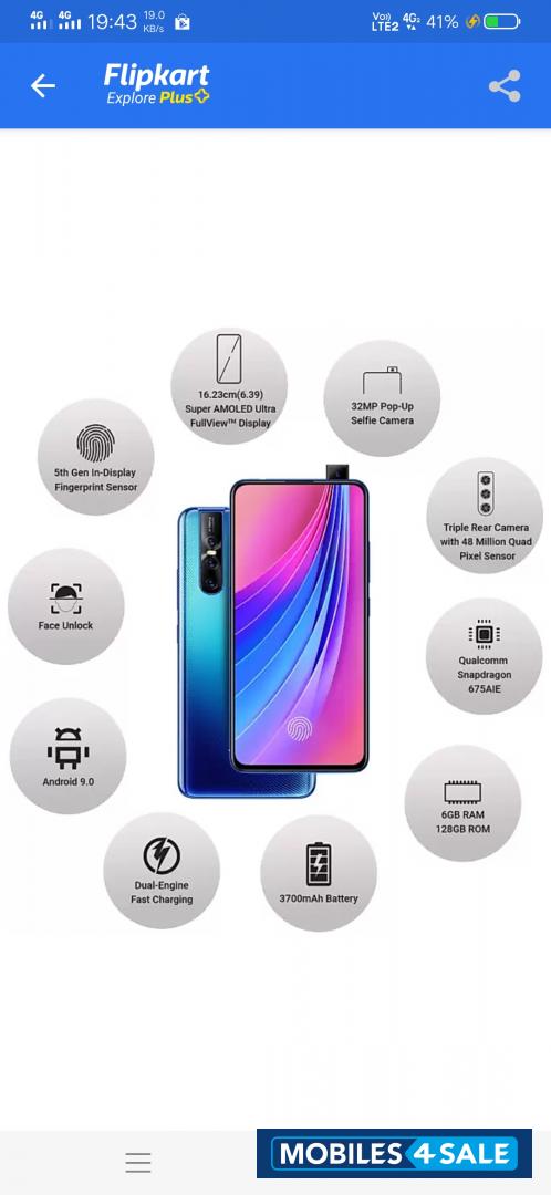 Blue Vivo V-series Vivo v15 pro