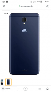 Blue Micromax Bharat 4