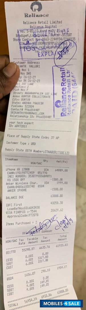 Black Apple  iphone xr