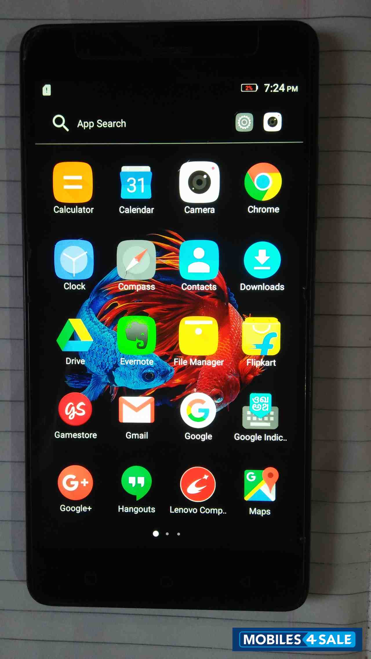 Black Lenovo Lenovo vibe K5 note