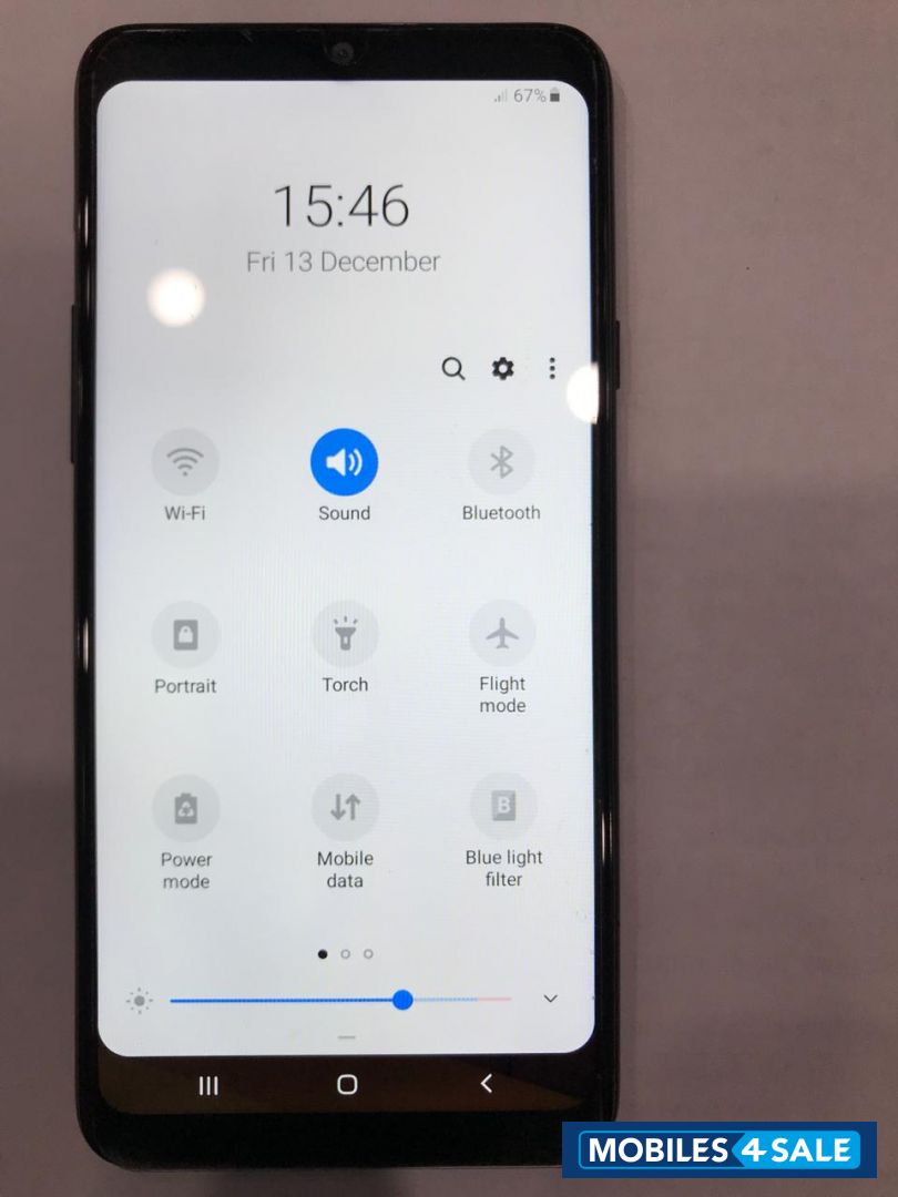 Black Samsung  Galaxy A20S