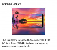 Ocean Blue Samsung A220