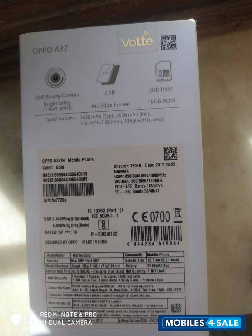 Oppo  Oppo a37fw