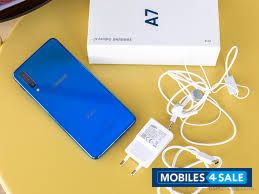 Blue Samsung Galaxy a7 2018